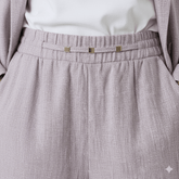 Airy Linen Blend Wide - Leg Women Trouser - Smgarment's